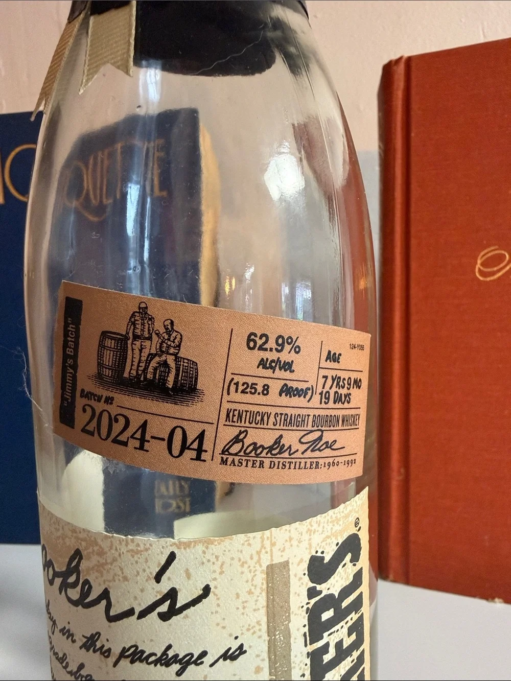 Bookers Distillery empty bottle